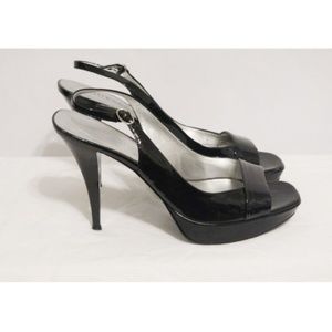 GUESS SLING BACK PEEP TOE HEELS Size 8M - 1094HH